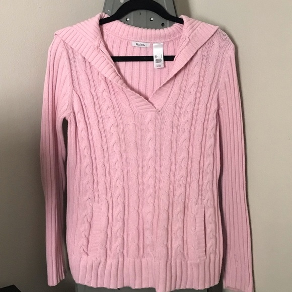 🌸3/$20 Liz&co. Pink Sweater with Pockets - Picture 1 of 5